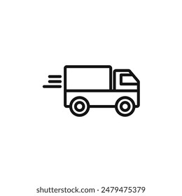 Moving Truck Icon Perfect for Relocation Services