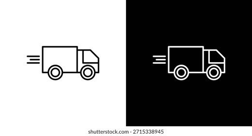 Iconos de camión móvil Plantilla de Vector, EPS 10 para diseño