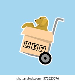Moving - vector graphic