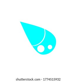 
moving water droplets simple symbol logo vector