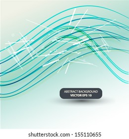 Moving wave abstract background