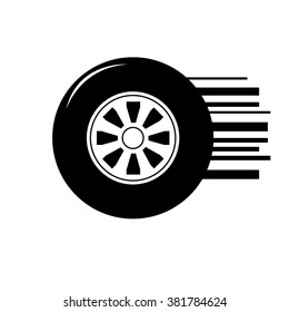 moving wheel-vector
