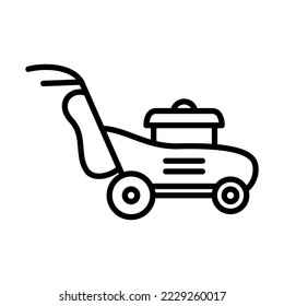 Mower Icon Logo Design Vector Template Illustration Sign And Symbol Pixels Perfect
