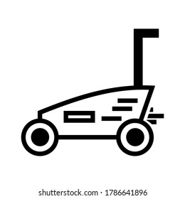 mower icon or logo isolated sign symbol vector illustration - high quality black style vector icons
