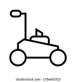 mower icon or logo isolated sign symbol vector illustration - high quality black style vector icons
