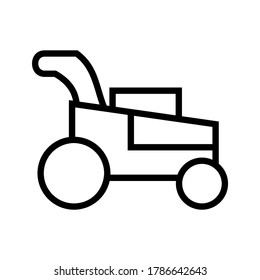 mower icon or logo isolated sign symbol vector illustration - high quality black style vector icons
