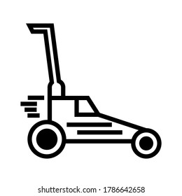 mower icon or logo isolated sign symbol vector illustration - high quality black style vector icons
