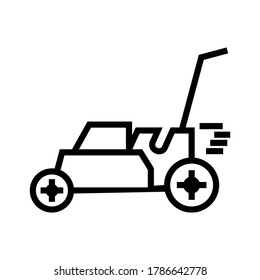 mower icon or logo isolated sign symbol vector illustration - high quality black style vector icons

