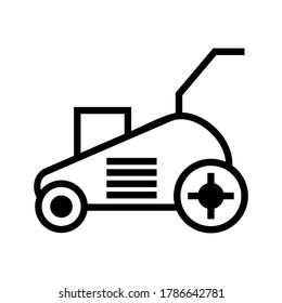 mower icon or logo isolated sign symbol vector illustration - high quality black style vector icons
