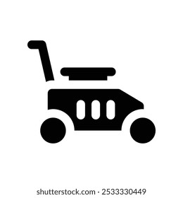 mower icon. vector glyph icon for your website, mobile, presentation, and logo design.