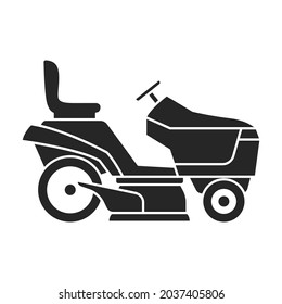 Mower vector icon.Black vector icon isolated on white background mower.
