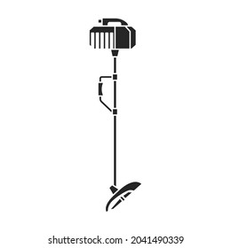 Mower vector icon.Black vector icon isolated on white background mower.