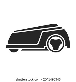 Mower vector icon.Black vector icon isolated on white background mower.