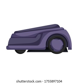 Mower vector icon.Cartoon vector icon isolated on white background mower.
