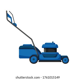 Mower vector icon.Cartoon vector icon isolated on white background mower.
