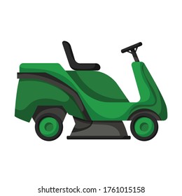 Mower vector icon.Cartoon vector icon isolated on white background mower.