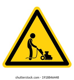 Mowing Grass Area Symbol Sign, Vector Illustration, Isolate On White Background Label. EPS10