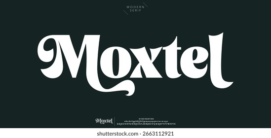 Moxtel Elegant Font Mayúsculas Y Minúsculas. 