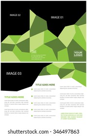 Mozaic Green Trifold Brochure