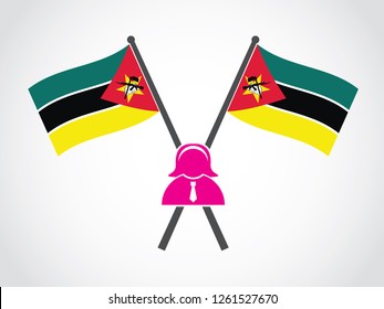 Mozambique Emblem Businesswoman