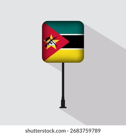 Ilustração do vetor da bandeira de Moçambique