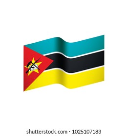 Mozambique flag, vector illustration on a white background