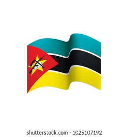 Mozambique flag, vector illustration on a white background