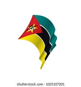 Mozambique flag, vector illustration on a white background