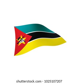Mozambique flag, vector illustration on a white background