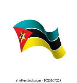 Mozambique flag, vector illustration on a white background