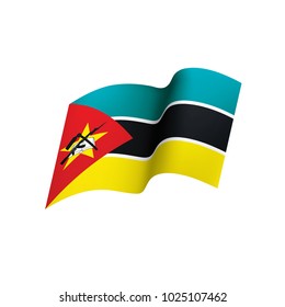 Mozambique flag, vector illustration on a white background