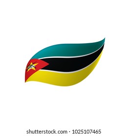 Mozambique flag, vector illustration on a white background