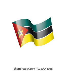 Mozambique flag, vector illustration on a white background