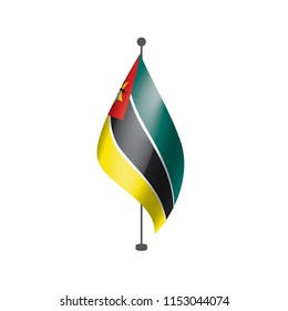 Mozambique flag, vector illustration on a white background
