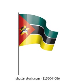 Mozambique flag, vector illustration on a white background