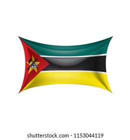 Mozambique flag, vector illustration on a white background