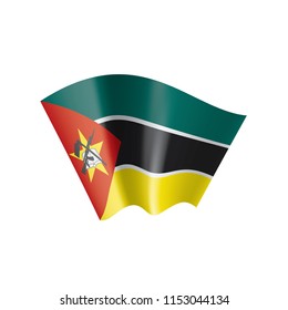 Mozambique flag, vector illustration on a white background