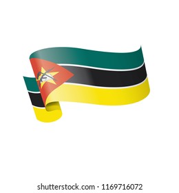 Mozambique flag, vector illustration on a white background
