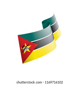 Mozambique flag, vector illustration on a white background