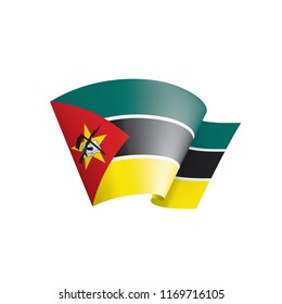 Mozambique flag, vector illustration on a white background