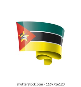 Mozambique flag, vector illustration on a white background