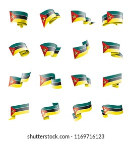 Mozambique flag, vector illustration on a white background