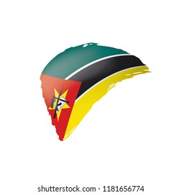 Mozambique flag, vector illustration on a white background