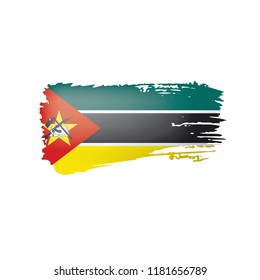 Mozambique flag, vector illustration on a white background