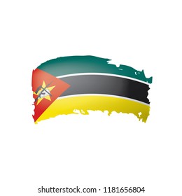 Mozambique flag, vector illustration on a white background