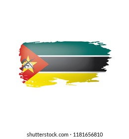 Mozambique flag, vector illustration on a white background
