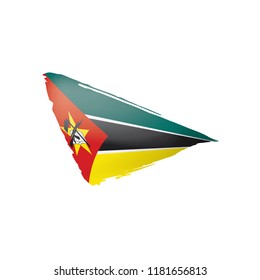 Mozambique flag, vector illustration on a white background