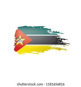 Mozambique flag, vector illustration on a white background