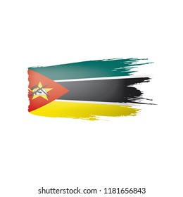 Mozambique flag, vector illustration on a white background
