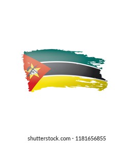 Mozambique flag, vector illustration on a white background